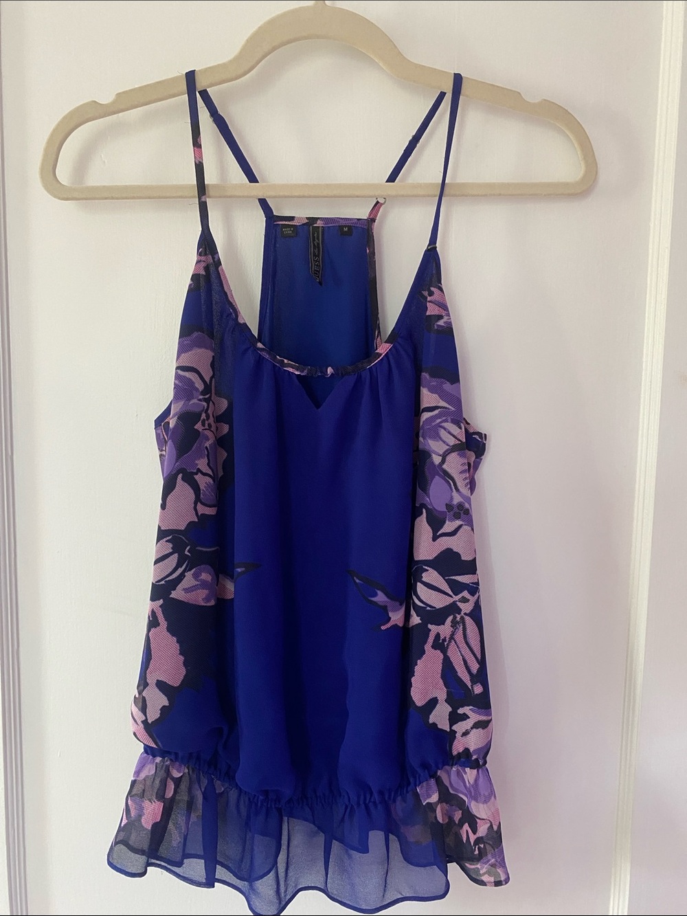 Guess Floral Peplum Blouse